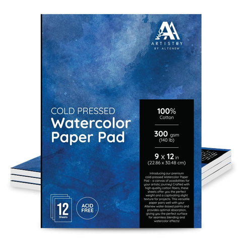 Watercolor Paper Pad (9"x12") - Cold Pressed
