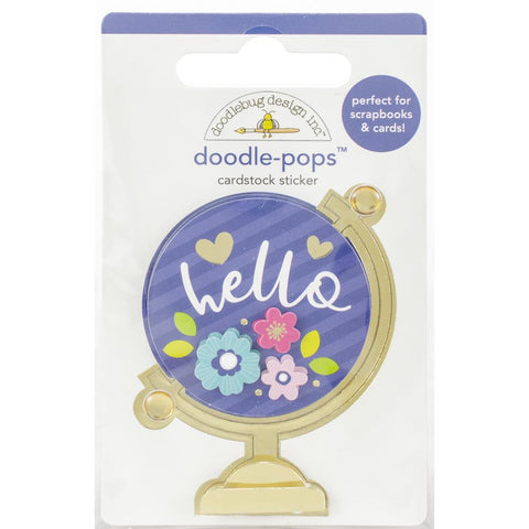 Doodle Pops 3D Sticker - Hello World