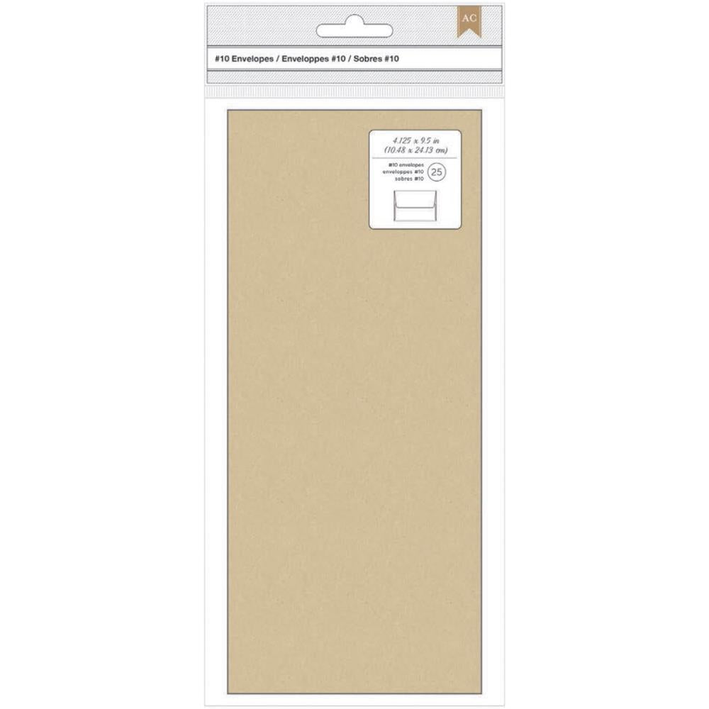 American Crafts #10 Kraft Envelopes 25pk