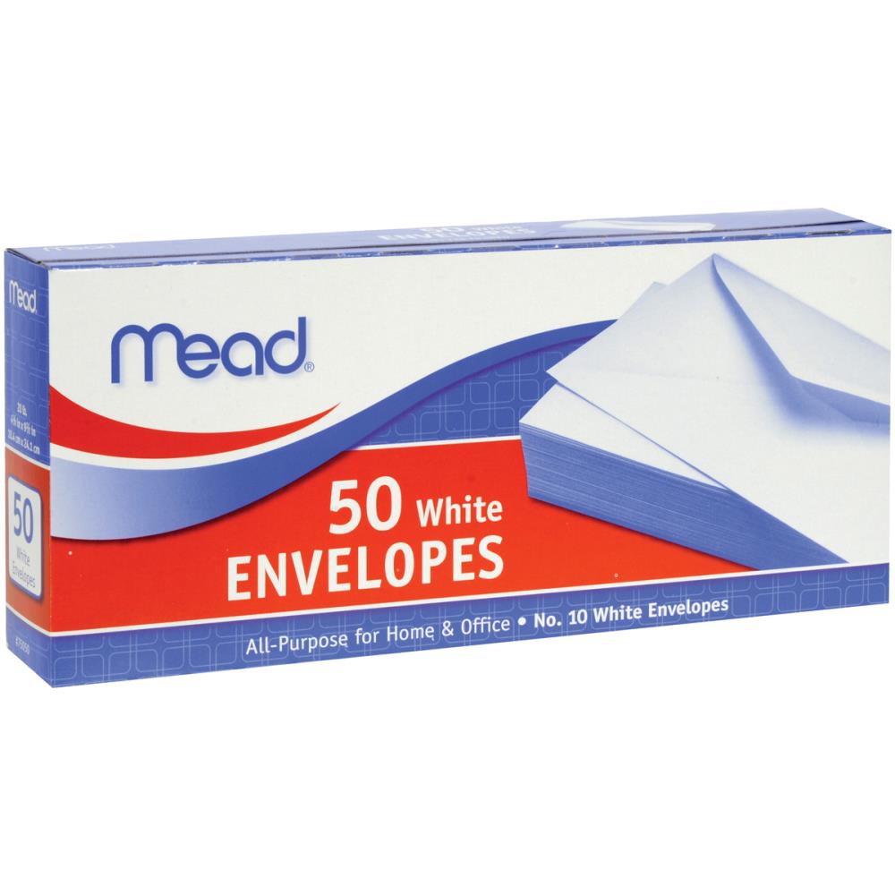 Enveloppes en boîte Mead 4,125"x9,5" (slimline) 50pk