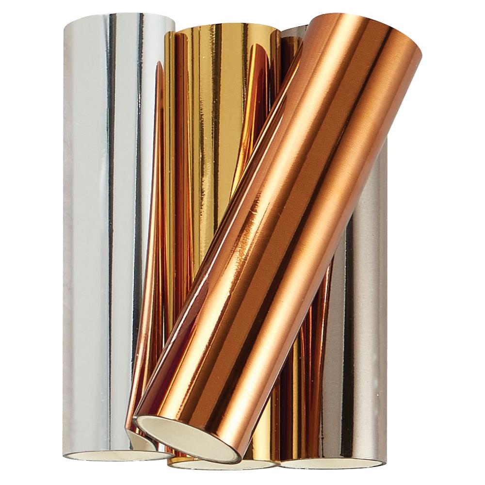 Rouleau de feuille chaude Glimmer - Pack varié Essential Metallics