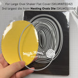 Couvercle pour shaker - 2,5x3,75 ovale - 5/pqt