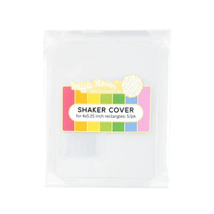 Couvercle pour shaker – rectangulaire plat 4" x 5,25" - 5/pqt