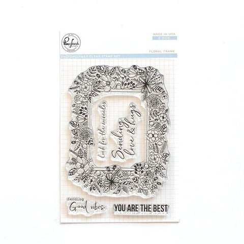 Floral frame stamp set