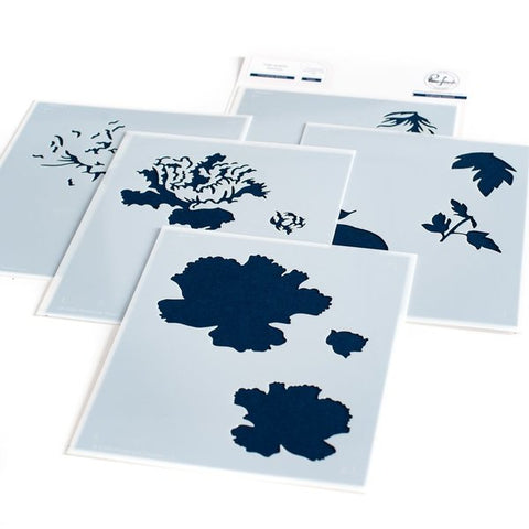 Friendship Blooms layering stencil set - RETIRING