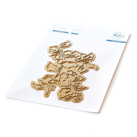Joyful Peonies hot foil plate - RETIRING