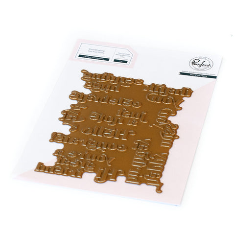 Perfect Sentiments hot foil plate - RETIRING