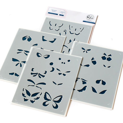 Small Butterflies stencil