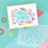 Floral For You Stencil and Die Bundle from the Layered Stencils Collection by Spellbinders