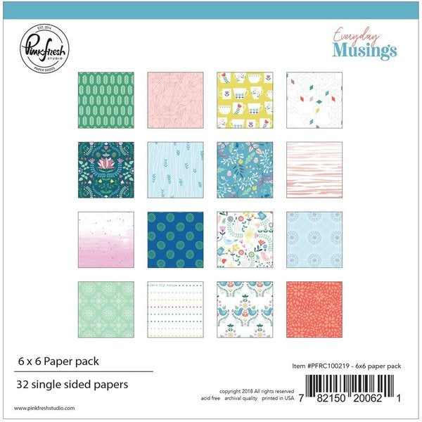 Everyday musings: 6 x 6 collection paper pack