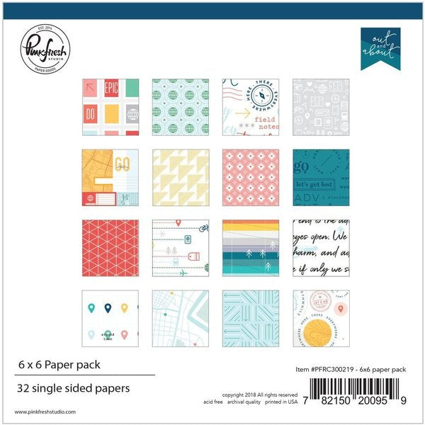 Out and about: 6 x 6 collection paper pack