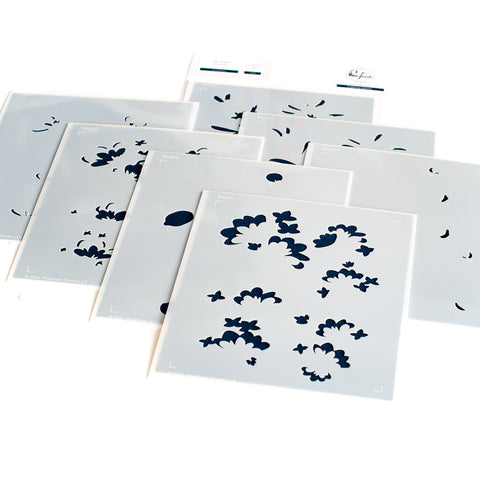 Citrus Bloom Layering Stencils - RETIRING