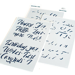 Brushed Sentiments layering stencils - RETIRING