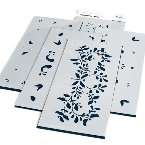 Folk Art Slimline Layering Stencils - RETIRING