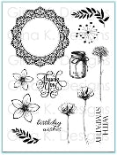 Frame and Flowers 1 Stamp Set