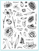 A Year of Flowers 3 Stamp Set