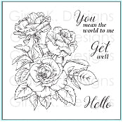 Rose Bouquet - Mini Stamp Set