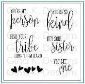 You Get Me - Mini Stamp Set - RETIRING