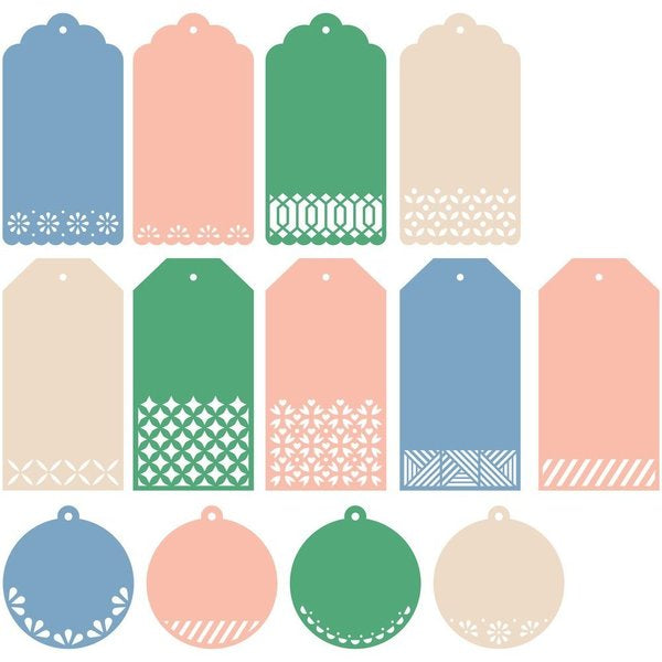 Essentials: Classic tags with fillable elements die set