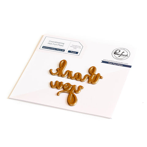Sentiment Suite: Thank You hot foil - RETIRING