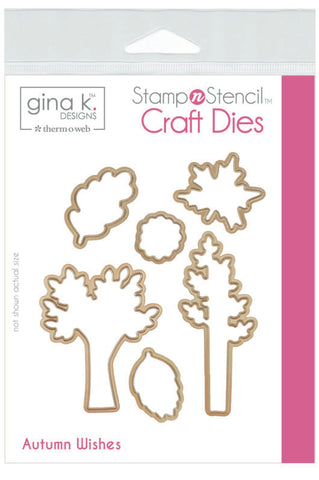 GKD Stamp & Stencil Autumn Wishes Die Set