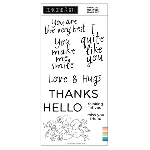 Magnolia Messages Stamp Set (4x8)