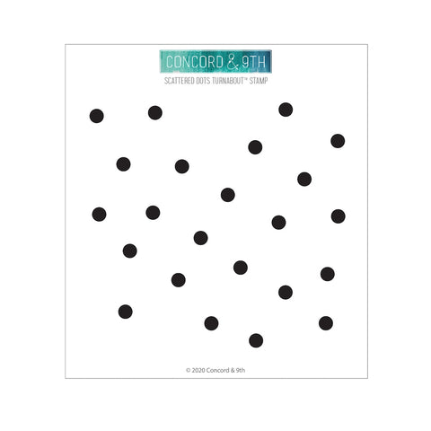 Scattered Dots Turnabout  Stamp