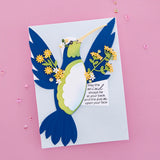 Hummingbird Card Creator Etched Dies from the Bibi's Hummingbirds Collection