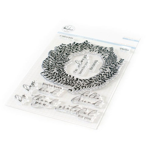 Delicate wreath stamp set