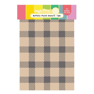 Buffalo Plaid Stencil Duo 6x9