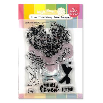 Stencil-n-Stamp: Rose Bouquet
