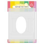 Spotlight Oval Stencil