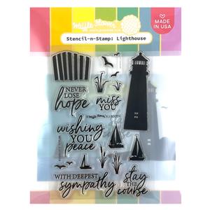 Stencil-n-Stamp: Lighthouse