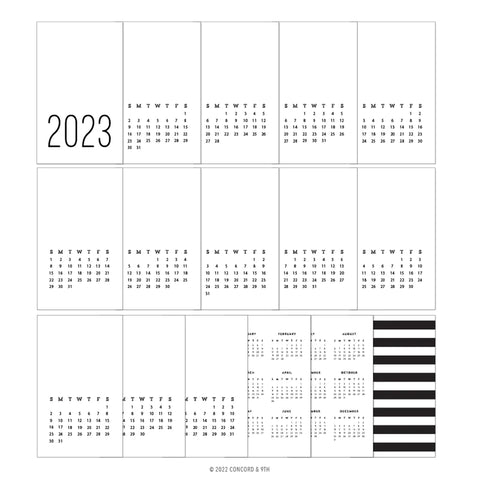 Calendrier imprimé 2023 4,25 x 7
