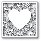 Scribble Daisy Heart Frame Craft Die