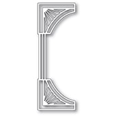 Reeded Deco Curve Border craft die 