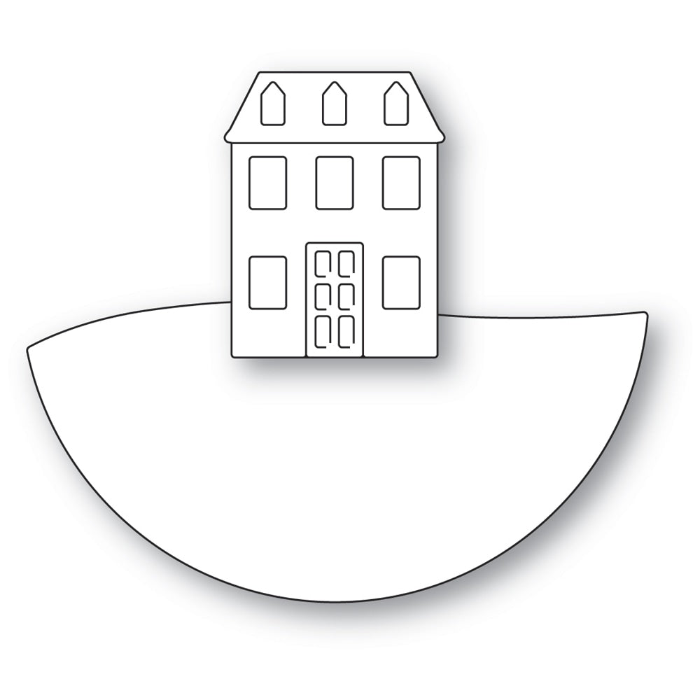 Matrice de découpe en forme de globe de maison en couches