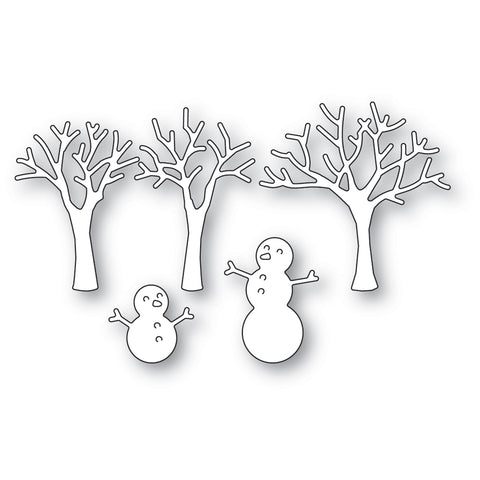 Snowman and Trees Craft Die
