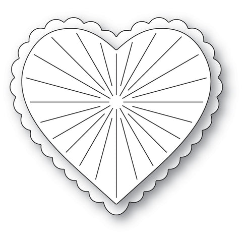 Vintage Scalloped Heart