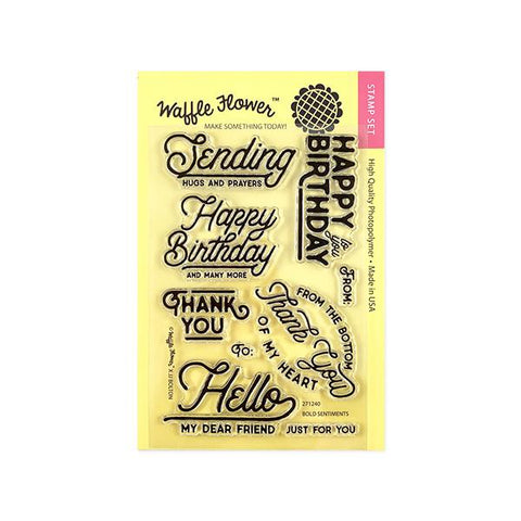 Bold Sentiments Stamp Set