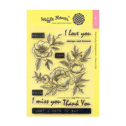 Peony Notes Stamp Set