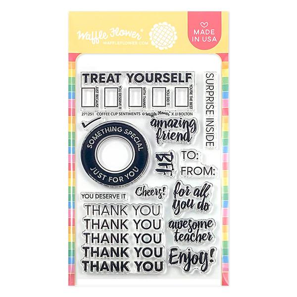 Coffee Cup Sentiments Stamp Set