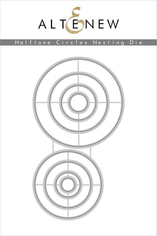 Ensemble de matrices de nidification de cercles demi-teintes 