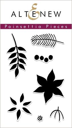 Poinsettia Pieces Stamp Set - RETIRING
