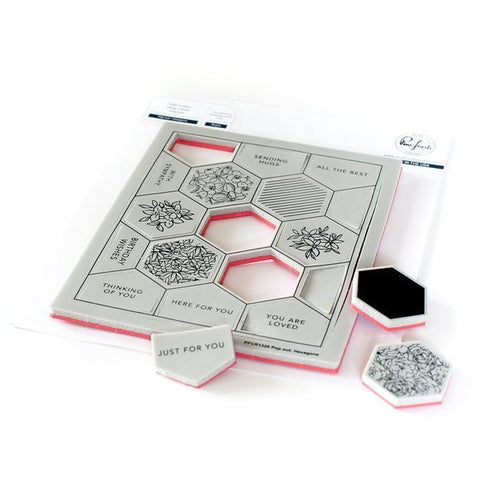 Pop Out: Hexagons Cling Stamp