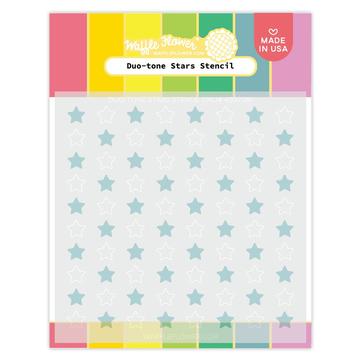 Duo-Tone Stars Stencil