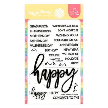 Oversized Happy Stamp Set