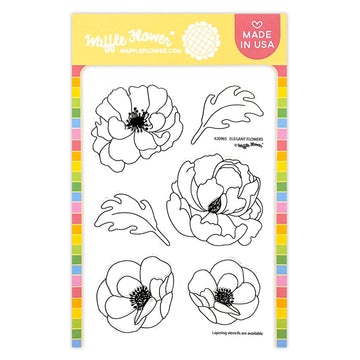 Elegant Flowers Stamp Set