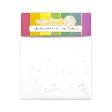 Organic Floral Coloring Stencil