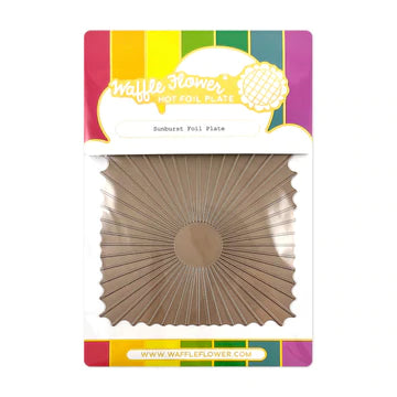 Sunburst Foil Plate